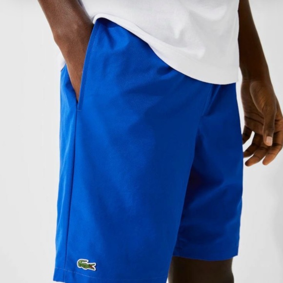 Lacoste Men's Vibrant Blue Athletic Shorts - Picture 1 of 7